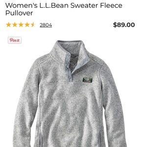 Women's L.L.Bean Sweater Fleece Pullover